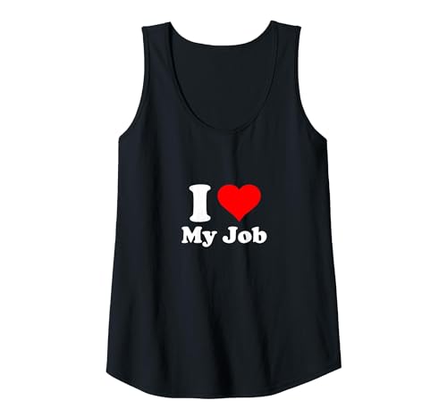 Ich Liebe Meinen Job Tank Top, Damen, Schwarz, S von Work Gifts