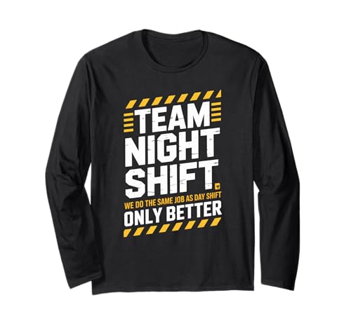 Lustiges Team-Night-Shift-Spruch „Besser als Day Crew“ für Damen und Herren Langarmshirt Lustiges Team-Night-Shift-Spruch „Besser als Day Crew“ für Damen und Herren Langarmshirt von Work Humor Apparel for Nurses Doctors Factory