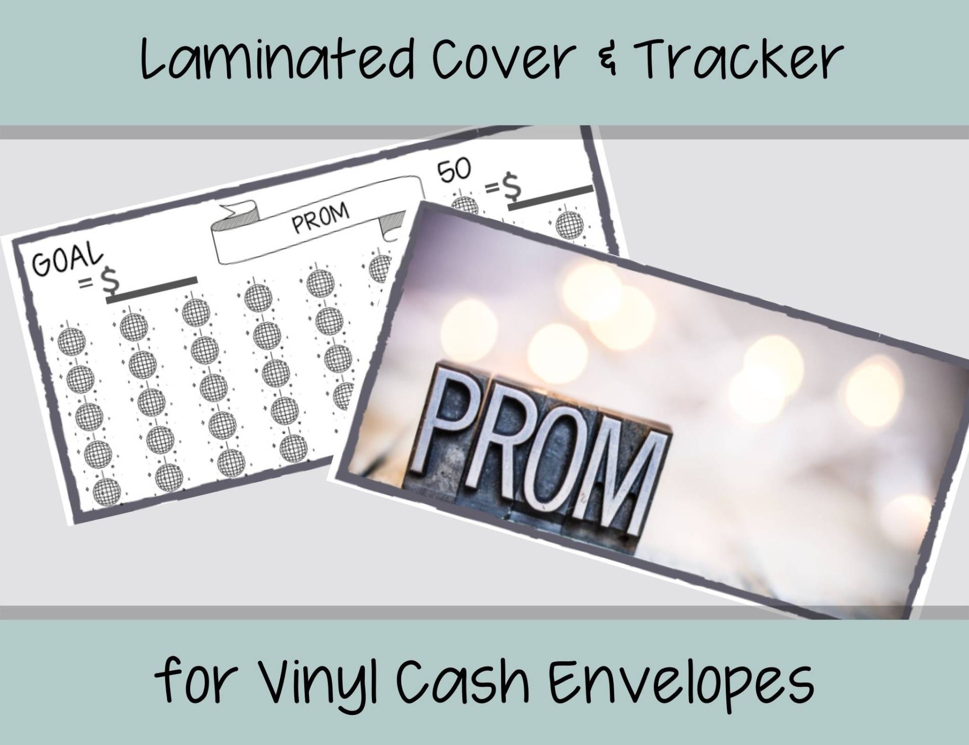 Prom Cover & Tracker Für A6 Geldumschläge, Sparprom Tracker, Laminierte Einlagen Geldumschläge Prom Cover & Tracker Für A6 Geldumschläge, Sparprom Tracker, Laminierte Einlagen Geldumschläge von WorkWritePlanner