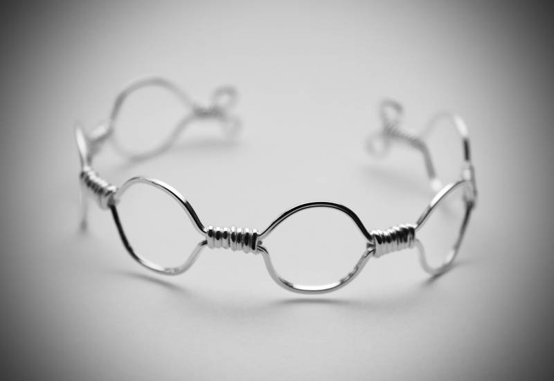 Armreif Silber Draht von Workbench147