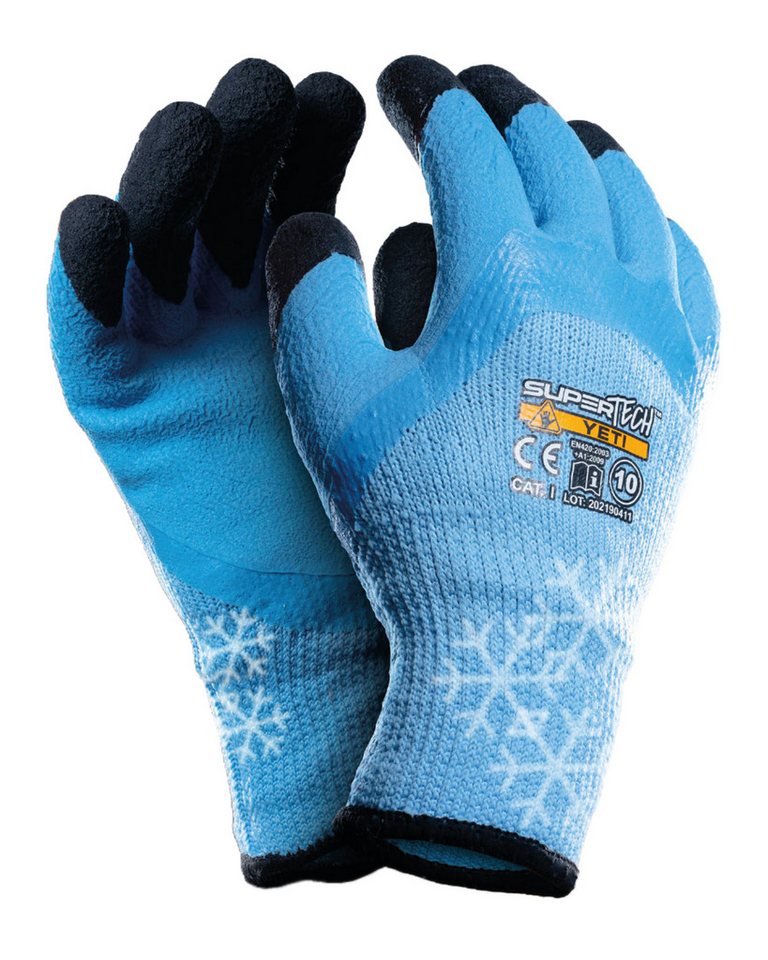 Worklink Winter-Arbeitshandschuhe 60 Paar Winter-Arbeitshandschuhe Super Tech Yeti Größe 10 (60 Paar) von Worklink