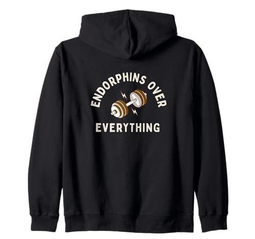 Endorphins Over Everything Damen Active Wear Gym Outfit Kapuzenjacke Endorphins Over Everything Damen Active Wear Gym Outfit Kapuzenjacke von Workout Apparel for Gym Wear and Active Wear Gym