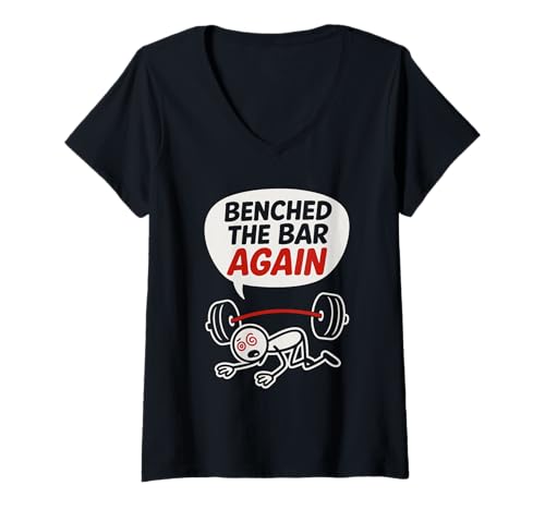 Damen Failed Gym Versuch Lustiger Fitness Gym Humor Cardio Witz T-Shirt mit V-Ausschnitt Damen Failed Gym Versuch Lustiger Fitness Gym Humor Cardio Witz T-Shirt mit V-Ausschnitt von Workout Fail Anti Motivation Sarcastic Gym Fitness