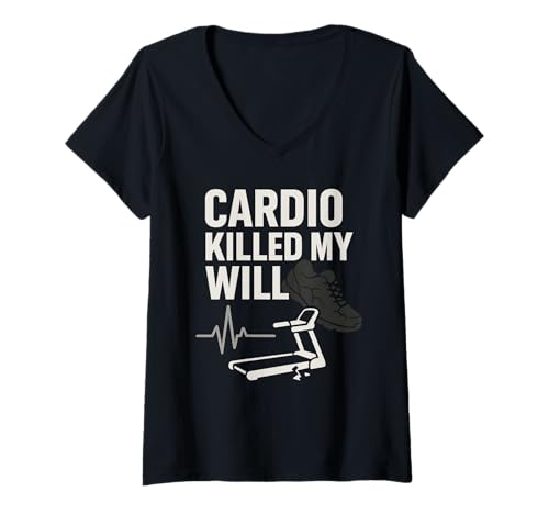 Damen Failed Gym Versuch Lustiger Fitness Gym Humor Cardio Witz T-Shirt mit V-Ausschnitt Damen Failed Gym Versuch Lustiger Fitness Gym Humor Cardio Witz T-Shirt mit V-Ausschnitt von Workout Fail Anti Motivation Sarcastic Gym Fitness