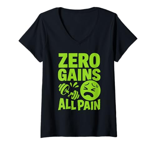 Damen Failed Gym Versuch Lustiger Fitness Gym Humor Cardio Witz T-Shirt mit V-Ausschnitt Damen Failed Gym Versuch Lustiger Fitness Gym Humor Cardio Witz T-Shirt mit V-Ausschnitt von Workout Fail Anti Motivation Sarcastic Gym Fitness