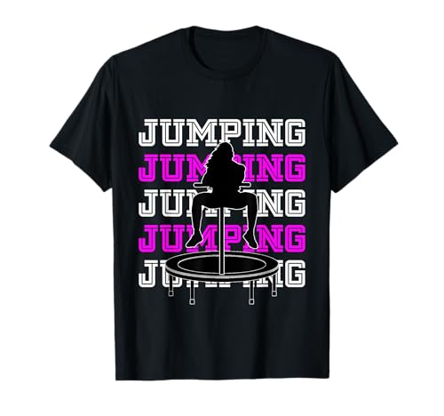 Jumping Trampolin Trendsport Fitness Damen Jumpstyle T-Shirt Jumping Trampolin Trendsport Fitness Damen Jumpstyle T-Shirt von Workout Jumper Jumpstyle Sport Geschenk