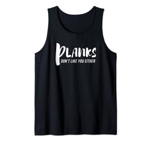 Lustige Fitnessstudio-Workout-Sprüche für Frauen Planken Tank Top Lustige Fitnessstudio-Workout-Sprüche für Frauen Planken Tank Top von Workout Slogans by JSZ