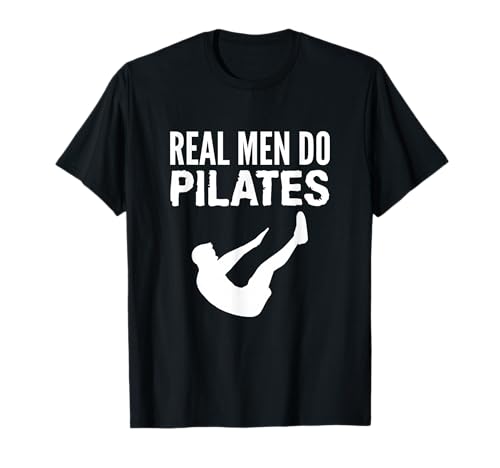 Fitness-Workout Fitnessstudio Echte Männer machen Pilates lustig T-Shirt Fitness-Workout Fitnessstudio Echte Männer machen Pilates lustig T-Shirt von Workout Yoga Funny Pilates For Women With Sayings
