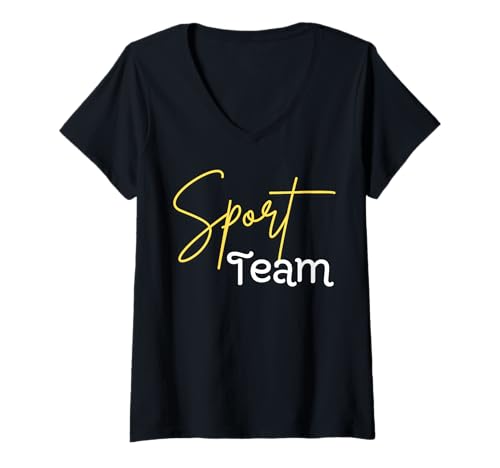 Damen Training, Motivationssportteam T-Shirt mit V-Ausschnitt Damen Training, Motivationssportteam T-Shirt mit V-Ausschnitt von Workout and motivational quotes