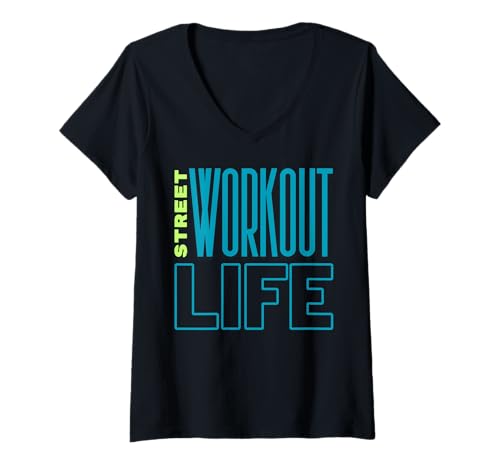 Damen Training, motivierende, athletische Sportbekleidung T-Shirt mit V-Ausschnitt Damen Training, motivierende, athletische Sportbekleidung T-Shirt mit V-Ausschnitt von Workout and motivational quotes