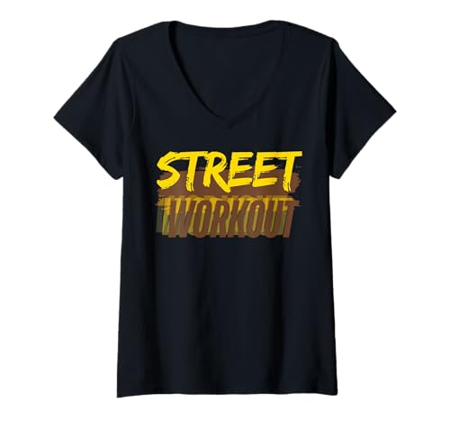 Damen Workout Street Athletic Sportbekleidung T-Shirt mit V-Ausschnitt Damen Workout Street Athletic Sportbekleidung T-Shirt mit V-Ausschnitt von Workout and motivational quotes