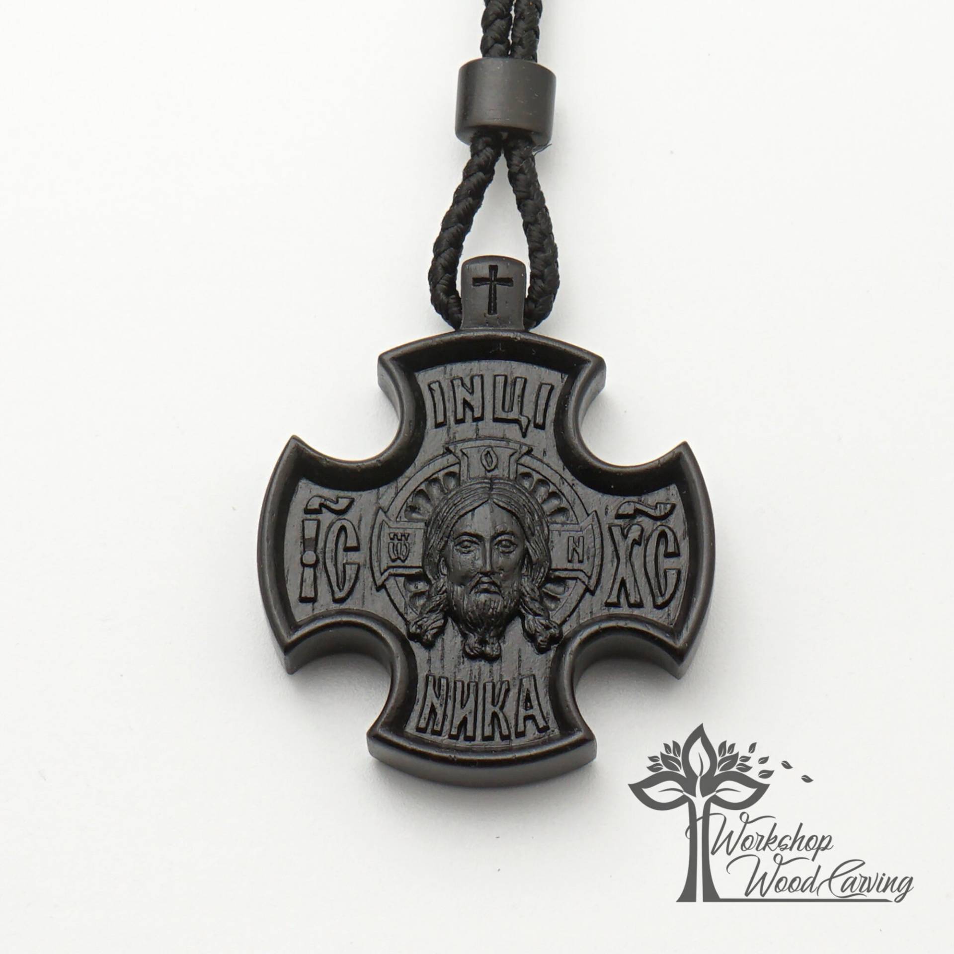 Geschnitzte Ebenholz Kreuz Halskette Christlicher Anhänger, Herren Wandkunst Geschnitzte Ebenholz Kreuz Halskette Christlicher Anhänger, Herren Wandkunst von WorkshopWoodCarving