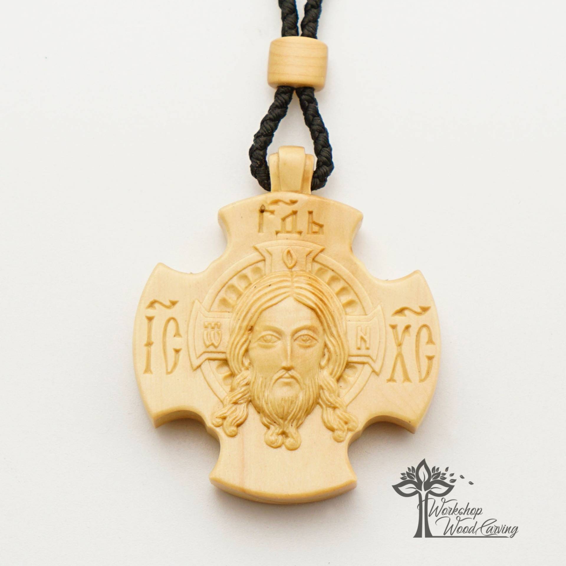 Holzkreuz Anhänger, Geschnitztes Brustkreuz Aus Buchsbaum Holzkreuz Anhänger, Geschnitztes Brustkreuz Aus Buchsbaum von WorkshopWoodCarving