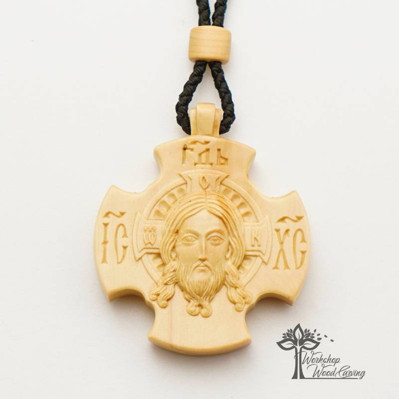 Holzkreuz Anhänger, Geschnitztes Brustkreuz Aus Buchsbaum Holzkreuz Anhänger, Geschnitztes Brustkreuz Aus Buchsbaum von WorkshopWoodCarving