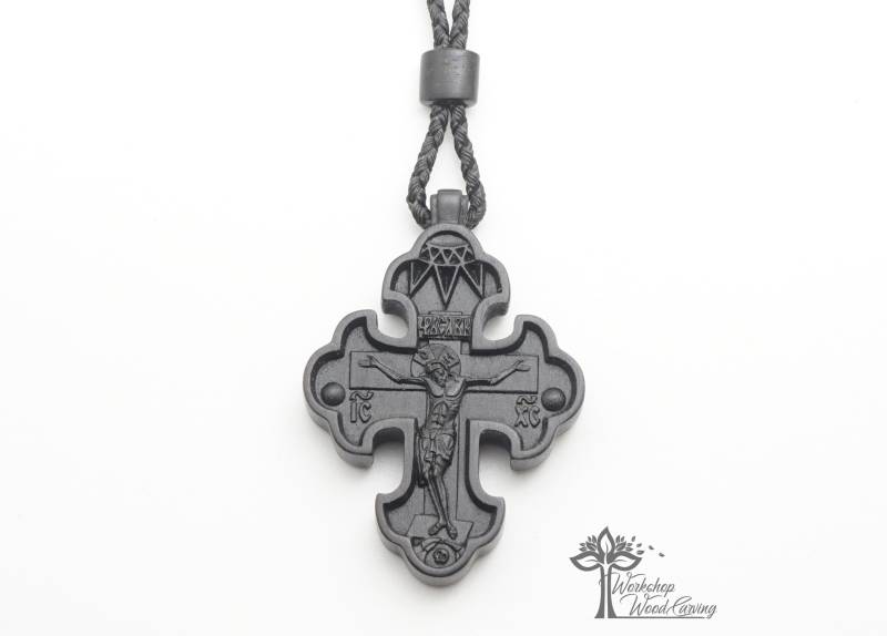 Hübsches Holzkreuz Anhänger Mens Kruzifix Geschnitztes Schwarzes Kreuz Hübsches Holzkreuz Anhänger Mens Kruzifix Geschnitztes Schwarzes Kreuz von WorkshopWoodCarving
