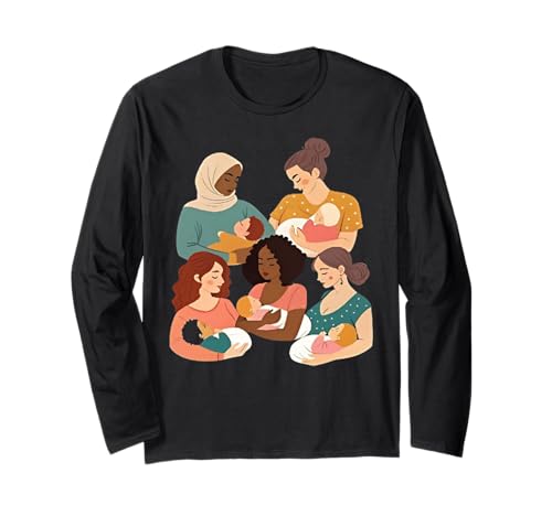 Stillberater Stillberater Geburtsarbeiter IBCLC Baby Langarmshirt von World Breastfeeding Week Awareness lactating Mom