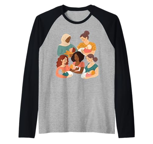 Stillberater Stillberater Geburtsarbeiter IBCLC Baby Raglan von World Breastfeeding Week Awareness lactating Mom