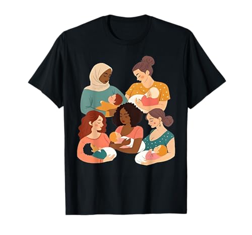 Stillberater Stillberater Geburtsarbeiter IBCLC Baby T-Shirt von World Breastfeeding Week Awareness lactating Mom