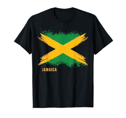 Jungen, Mädchen, Männer und Frauen - Länderflagge von Jamaika T-Shirt Jungen, Mädchen, Männer und Frauen - Länderflagge von Jamaika T-Shirt von World Countries Apparel & Accessories