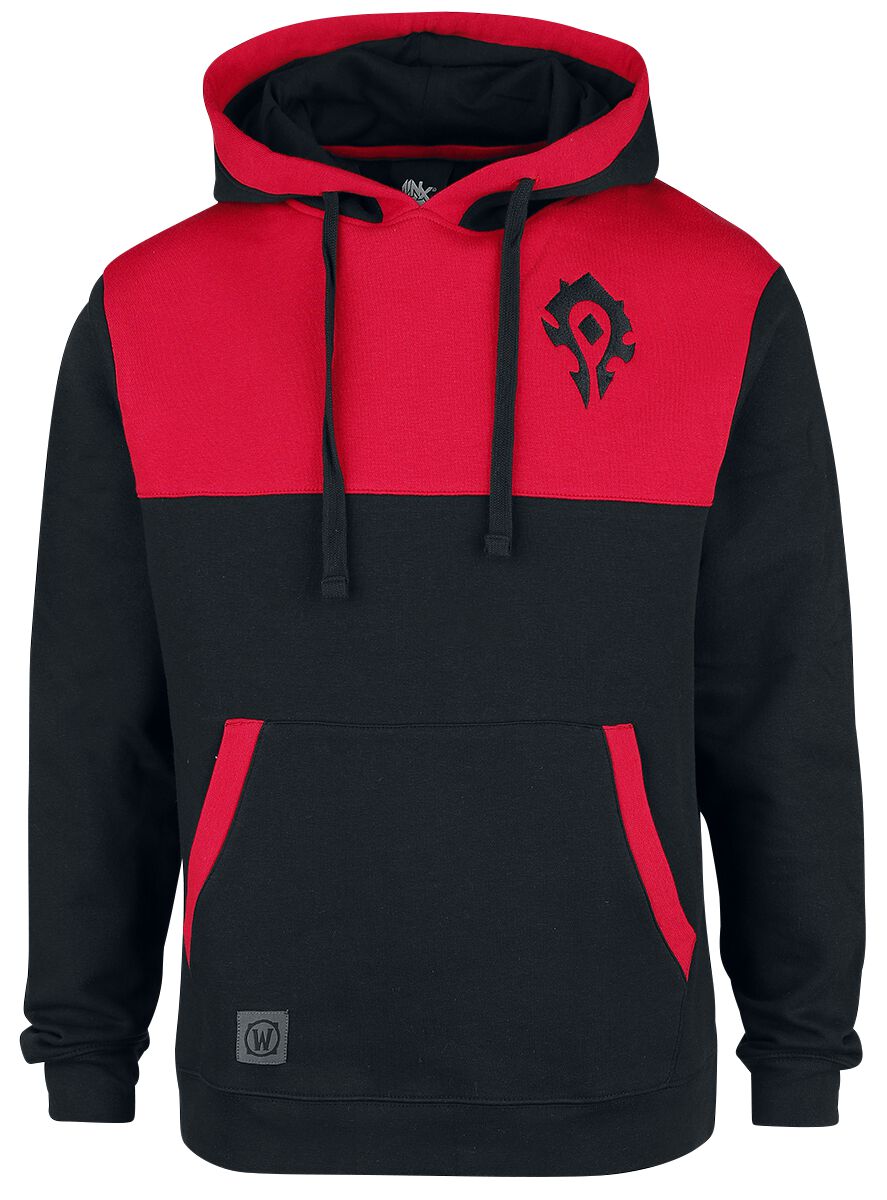 World Of Warcraft Horde Kapuzenpullover schwarz rot in M von World Of Warcraft