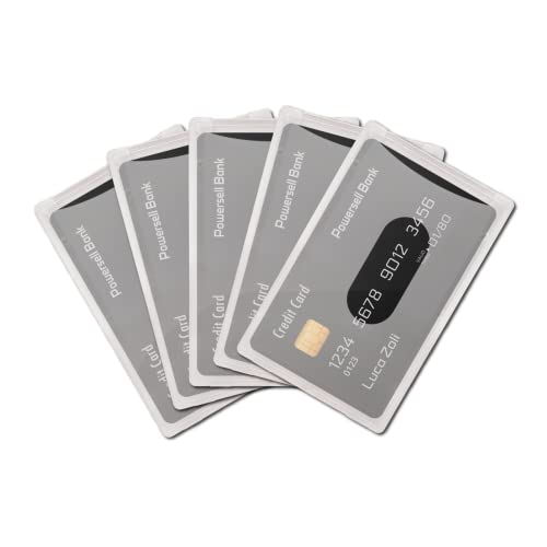 5 Stück Geldautomatenhalter, Schutz für Kreditkarten, Kartenhalter, Schutzhüllen aus robustem Kunststoff, matt, für Gesundheitskarten, CIE, klar matt 5 Stück Geldautomatenhalter, Schutz für Kreditkarten, Kartenhalter, Schutzhüllen aus robustem Kunststoff, matt, für Gesundheitskarten, CIE, klar matt von World Trade