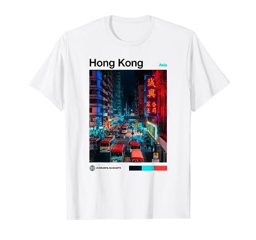 World Travel Art Set - Hong Kong Souvenir - Klassisches Reise-Art T-Shirt, Weiß, Unisex-Kinder, Kurzarm, Crew-Ausschnitt, Small World Travel Art Set - Hong Kong Souvenir - Klassisches Reise-Art T-Shirt, Weiß, Unisex-Kinder, Kurzarm, Crew-Ausschnitt, Small von World Travel Art Set