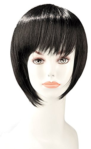 World Wigs Perücke brünette, Bubikopf, kurz Stabmixer mit Fransen von World Wigs