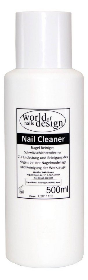 World of Nails-Design Nagellackentferner 500ml Cleaner Für Gelnägel Nagelreiniger Nail Cleaner von World of Nails-Design