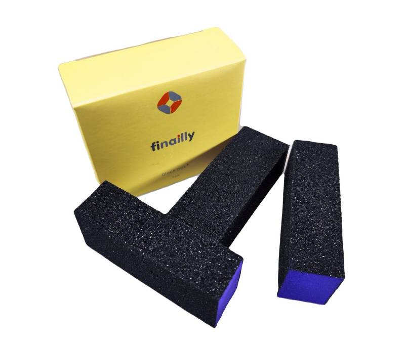 World of Nails-Design Polierblock 6 Stück Buffer Schwarz mit farbigem Kern von finailly, verschiedene Körnungen von World of Nails-Design