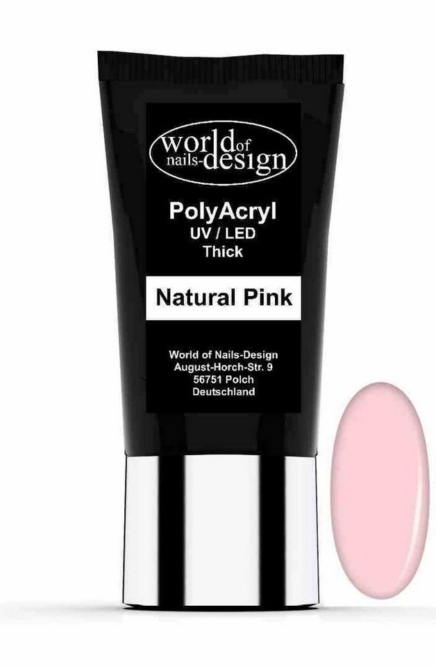 World of Nails-Design UV-Gel 30ml PolyAcryl -Gel, AcrylGel in Tube, Studioqualität von World of Nails-Design