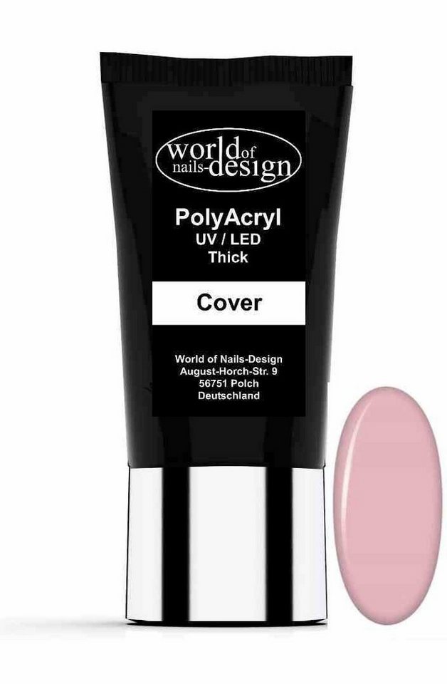 World of Nails-Design UV-Gel 30ml PolyAcryl -Gel, AcrylGel in Tube, Studioqualität von World of Nails-Design