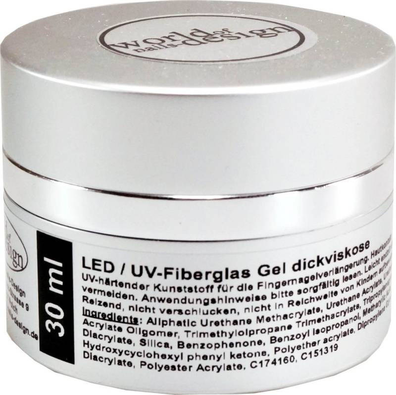 World of Nails-Design UV-Gel StudioLine LED/UV-Gel Fiberglas klar dickviskose 30ml von World of Nails-Design