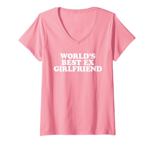 Damen Das Beste Ex-Freundin-Paar der Welt zum Valentinstag T-Shirt mit V-Ausschnitt Damen Das Beste Ex-Freundin-Paar der Welt zum Valentinstag T-Shirt mit V-Ausschnitt von World's Best Ex Couple Cool Tee