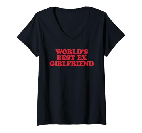 Damen Weltbeste Ex -Freundin Ehepaar Valentines T-Shirt mit V-Ausschnitt Damen Weltbeste Ex -Freundin Ehepaar Valentines T-Shirt mit V-Ausschnitt von World's Best Ex Couple Cool Tee