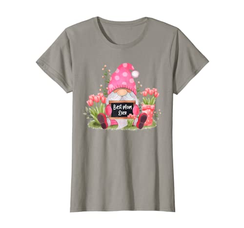 Damen Glücklicher Muttertag Blumenzwergenliebhaber Best Mom Ever T-Shirt Damen Glücklicher Muttertag Blumenzwergenliebhaber Best Mom Ever T-Shirt von World's Best Mum Mummy Mom Mother Gnome