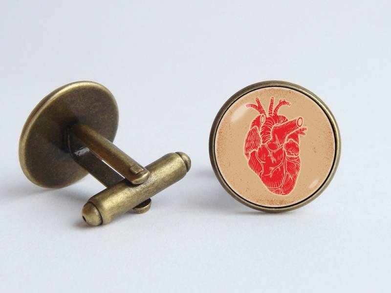 Anatomie Manschettenknöpfe Herz Schmuck Ärzte Geschenk Menschliches Vater Menschlichen Körper Für Arzt Medizin von WorldOfDream