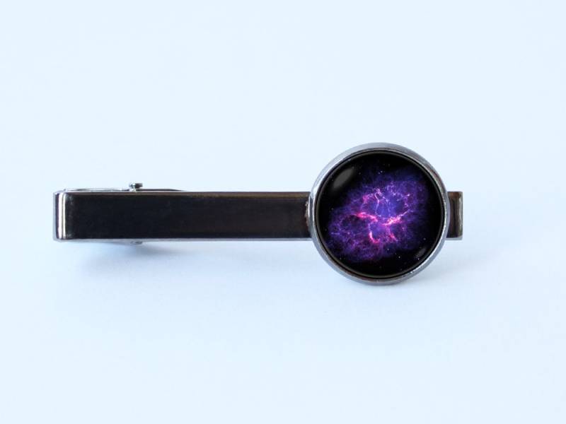Astronomie Krawatte Clip Nebel Krabbe Mann Geschenk Außenraum Männer Zubehör Schmuck Galaxy Bar Cosmos von WorldOfDream