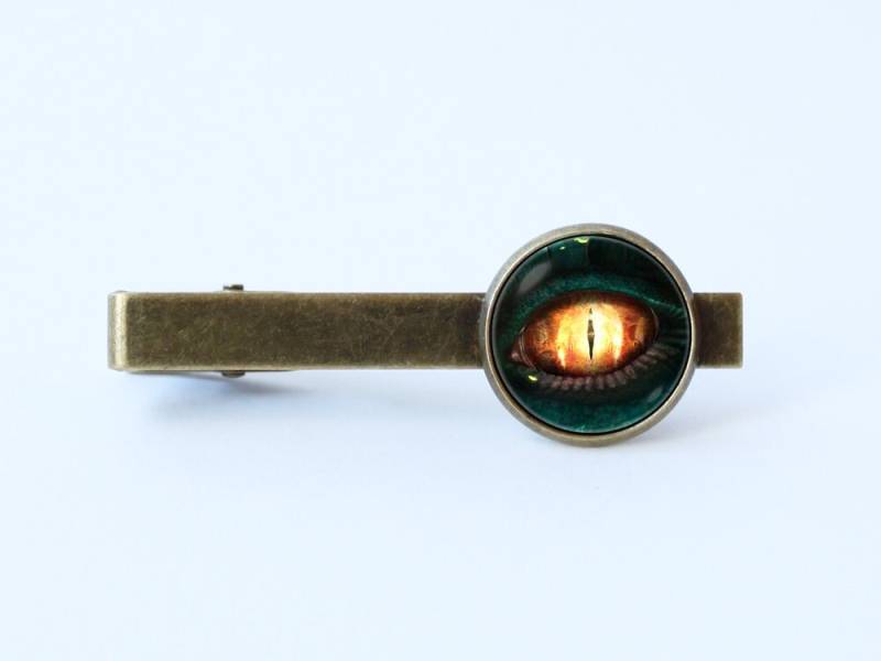 Auge Des Drachen Krawatte Clip Schmuck Geschenk Für Freund Dino Augen Bar Fantasy Reptile von WorldOfDream