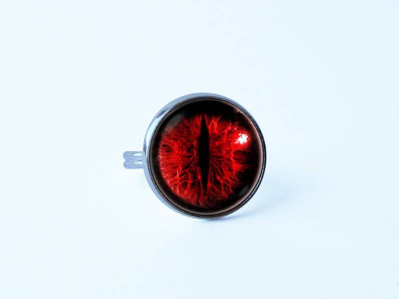 Auge Schmuck Ring Rote-Augen-Ring Monster Böse Augenhöhe Ring Teenagermädchen Beängstigend Dämon Gothic von WorldOfDream