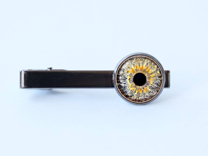 Augenbinde Clip Grau Augen Krawatte Geschenk Für Papa Schmuck Männer Augapfel Bar Menschliche Auge Eyeball Eye Goth von WorldOfDream