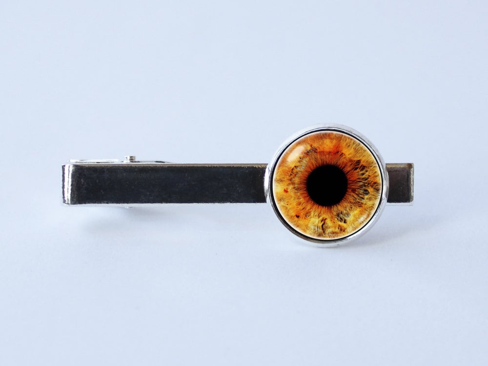 Eyeball Krawatte Clip Eye Schmuck Freund Geschenk Augapfel Menschliche Augenkrawatte Augen Bar Männer Hipster Tie Golden von WorldOfDream