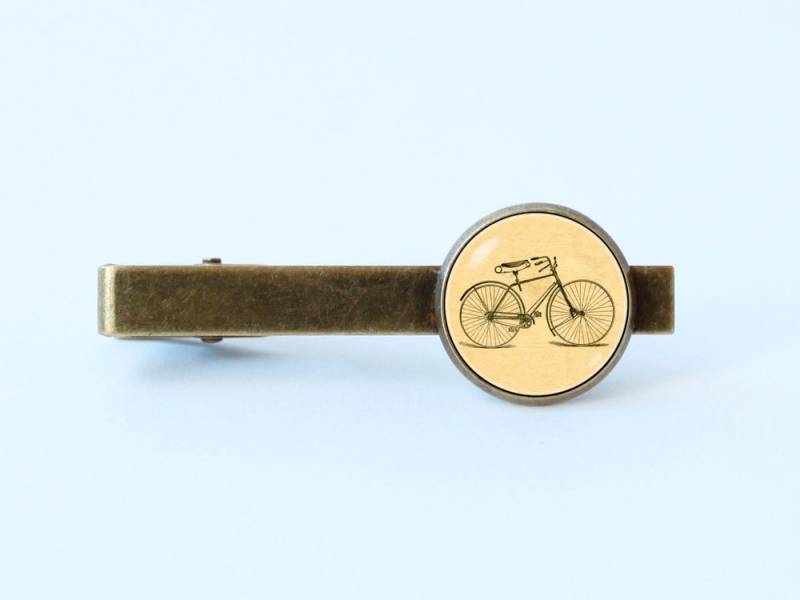 Fahrrad Krawatte Clip Vintage Radfahrer Geschenk Vater Männer Schmuck Bar Sport Fahrer von WorldOfDream
