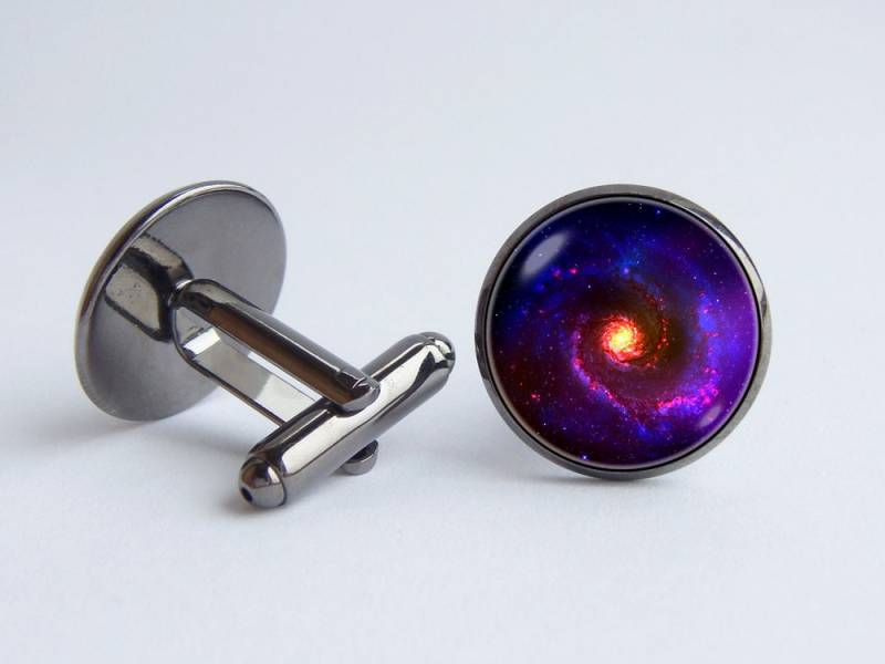 Galaxy Manschettenknöpfe Nebel Cosmos Schmuck Raum Astronomie Geschenk Universum Sterne von WorldOfDream