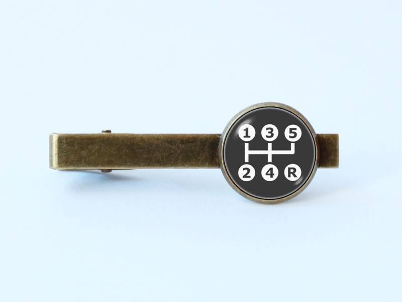 Getriebe Krawatte Clip Gear Shift Treiber Geschenk Männer Vater Autos Bar Hochzeit Trauzeugen Stick Einfach von WorldOfDream