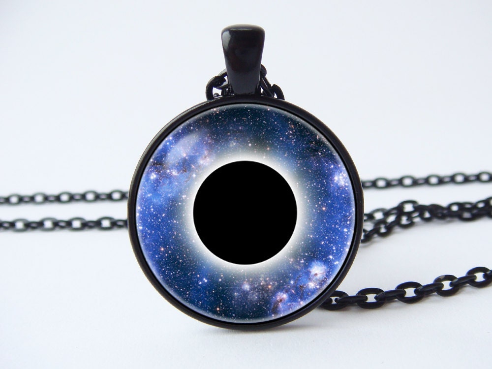 Halskette Kosmos Black Hole Space Schmuck Galaxy Anhänger Geschenk Universe von WorldOfDream