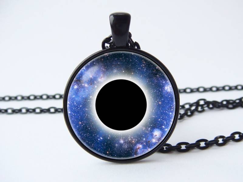 Halskette Kosmos Black Hole Space Schmuck Galaxy Anhänger Geschenk Universe von WorldOfDream