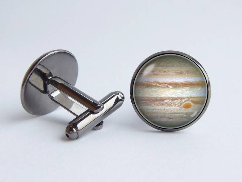 Jupiter Manschettenknöpfe Mann Geschenk Space Planet Universum Kosmos Schmuck Galaxy von WorldOfDream