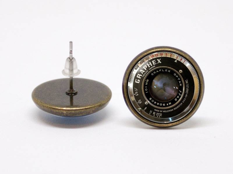 Kamera Objektiv Ohrringe Fotografen Geschenk Schmuck Fotografie Vintage von WorldOfDream