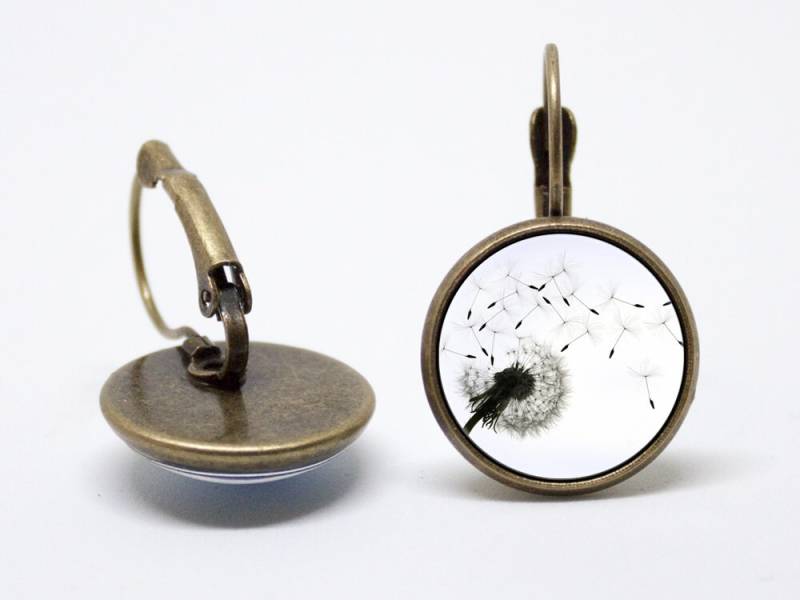 Löwenzahn Ohrringe Blume Schmuck Löwenzahnsamen Florale Pflanze Blumen Geschenk Natur von WorldOfDream