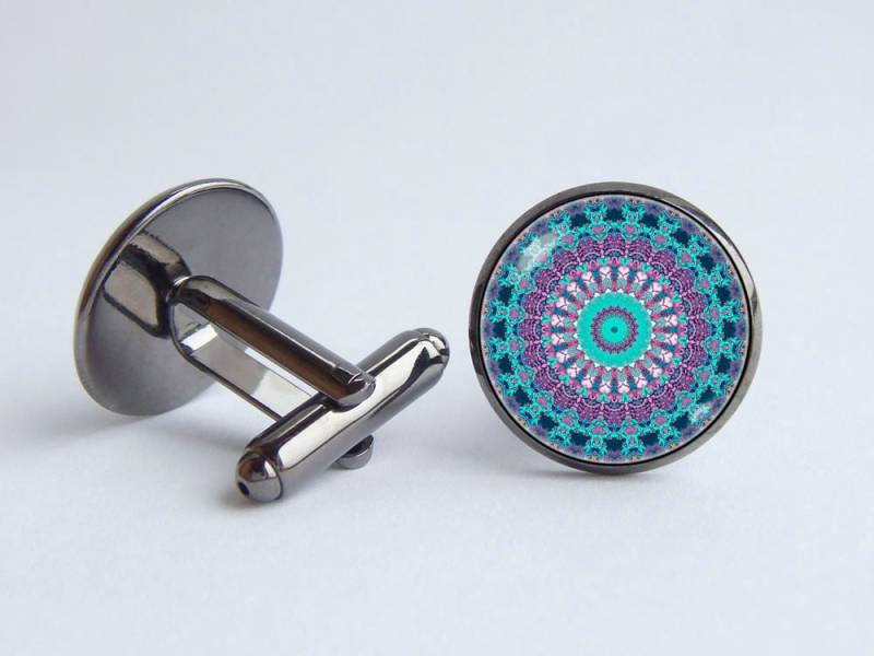 Mandala Manschettenknöpfe Schmuck Trendigen Armband Spirituellen Zen Ornament Religiöse Geschenk von WorldOfDream